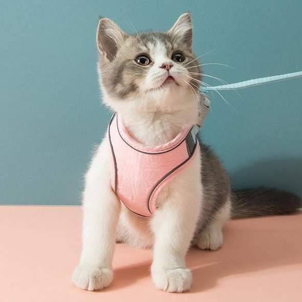 Cat Vest Harness and Leash Set - Escape Proof For Outdoor Walking