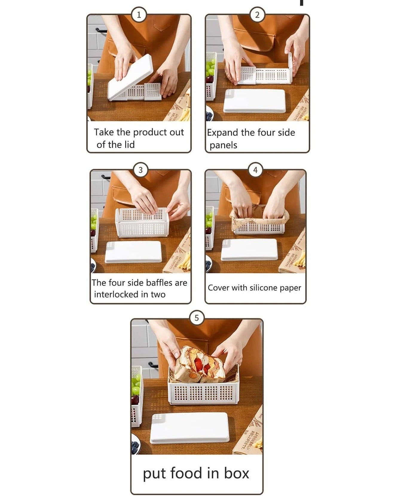 Foldable Sandwich Box
