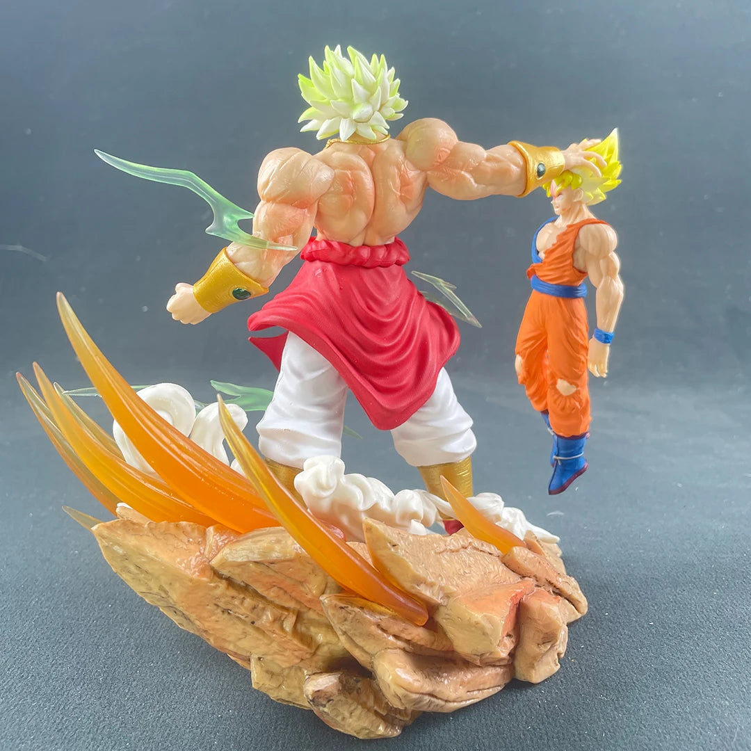 Epic Dragon Ball Broly vs Son Goku 20cm PVC Action Figure - Perfect Collectible Statue & Gift!