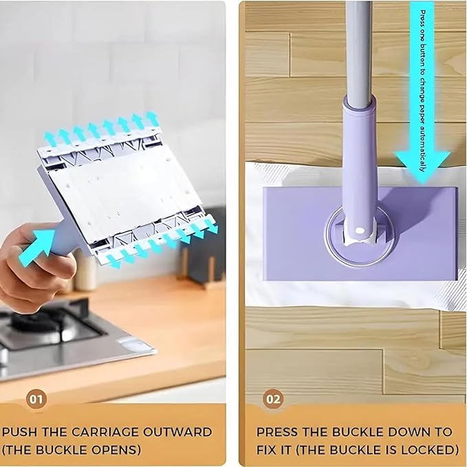 2024 New One-Press Clipping Mop
