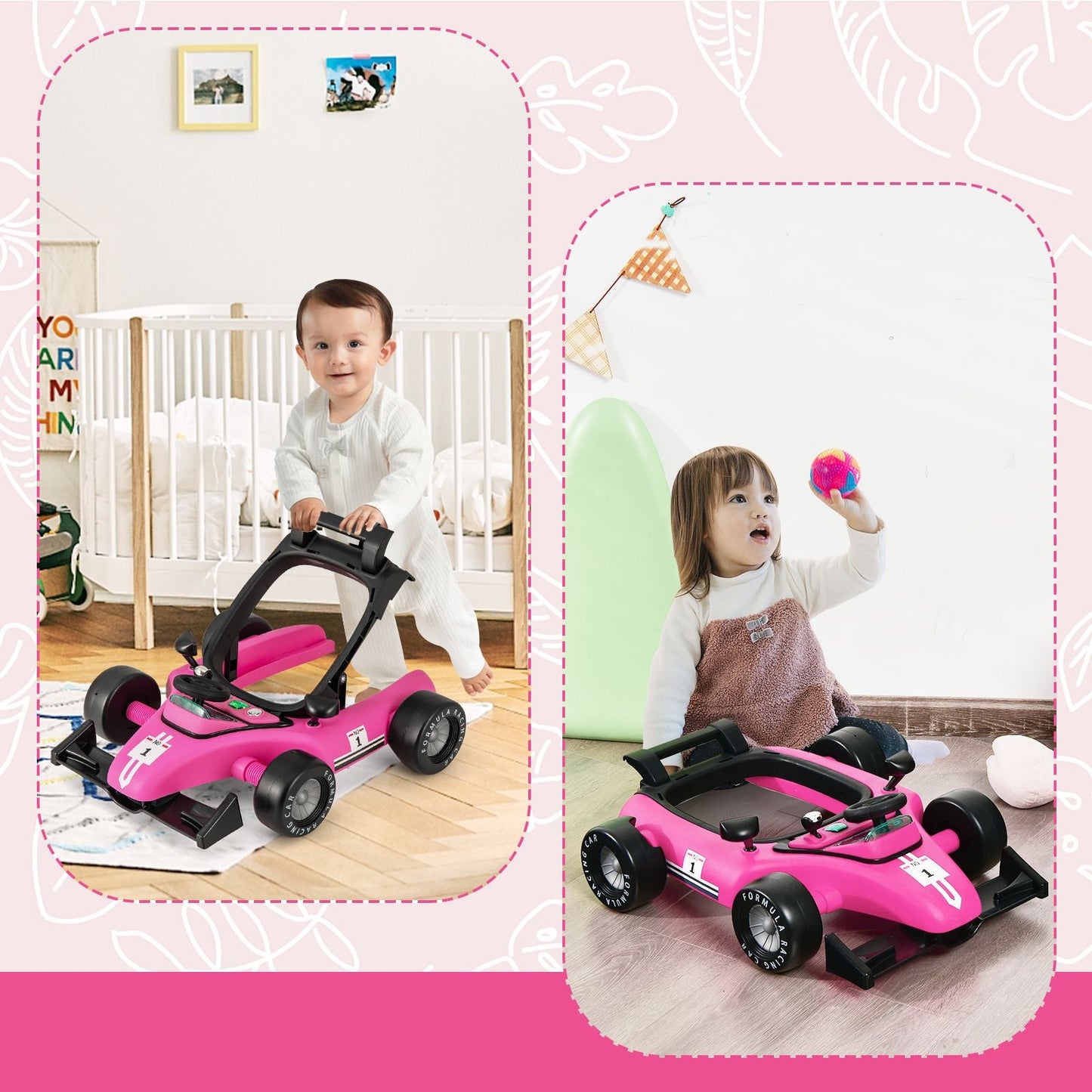 Versatile 4-In-1 Baby Push Walker