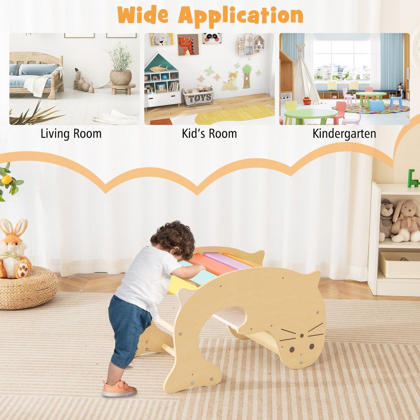 3-In-1 Climbing Toy Set for 3-14 Years Old Toddlers