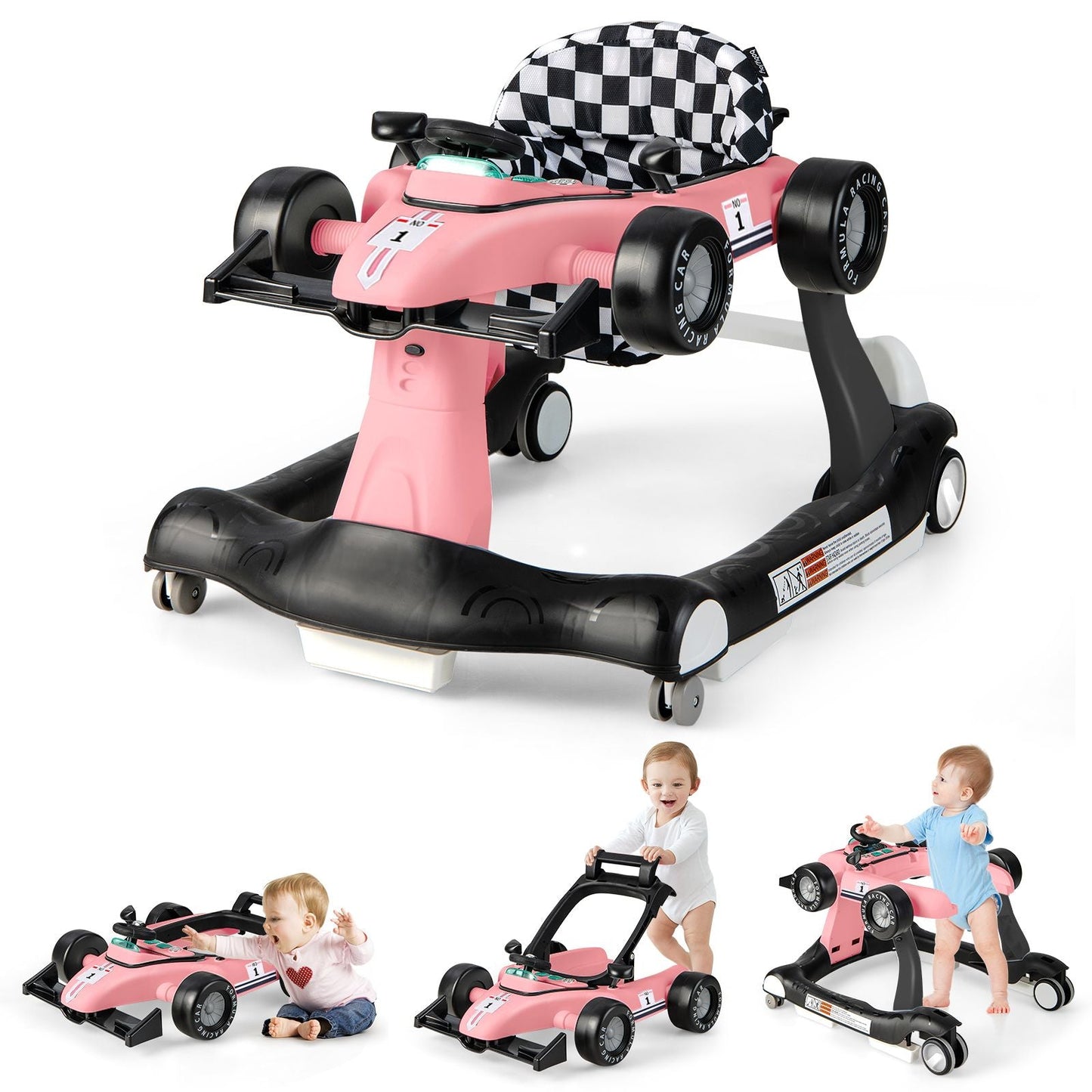 Versatile 4-In-1 Baby Push Walker