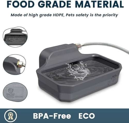 1 Gallon Dog Water Bowl for Outdoor