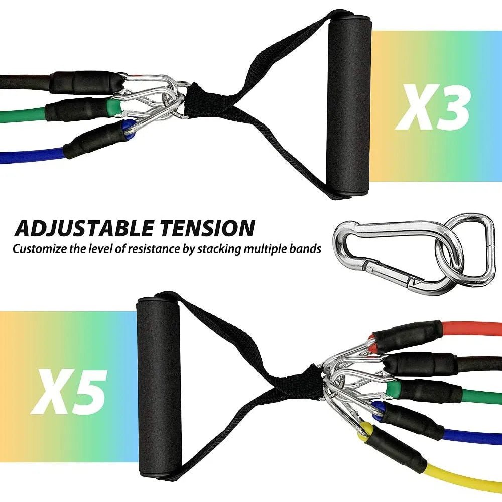 11 Piece Resistance Band Set