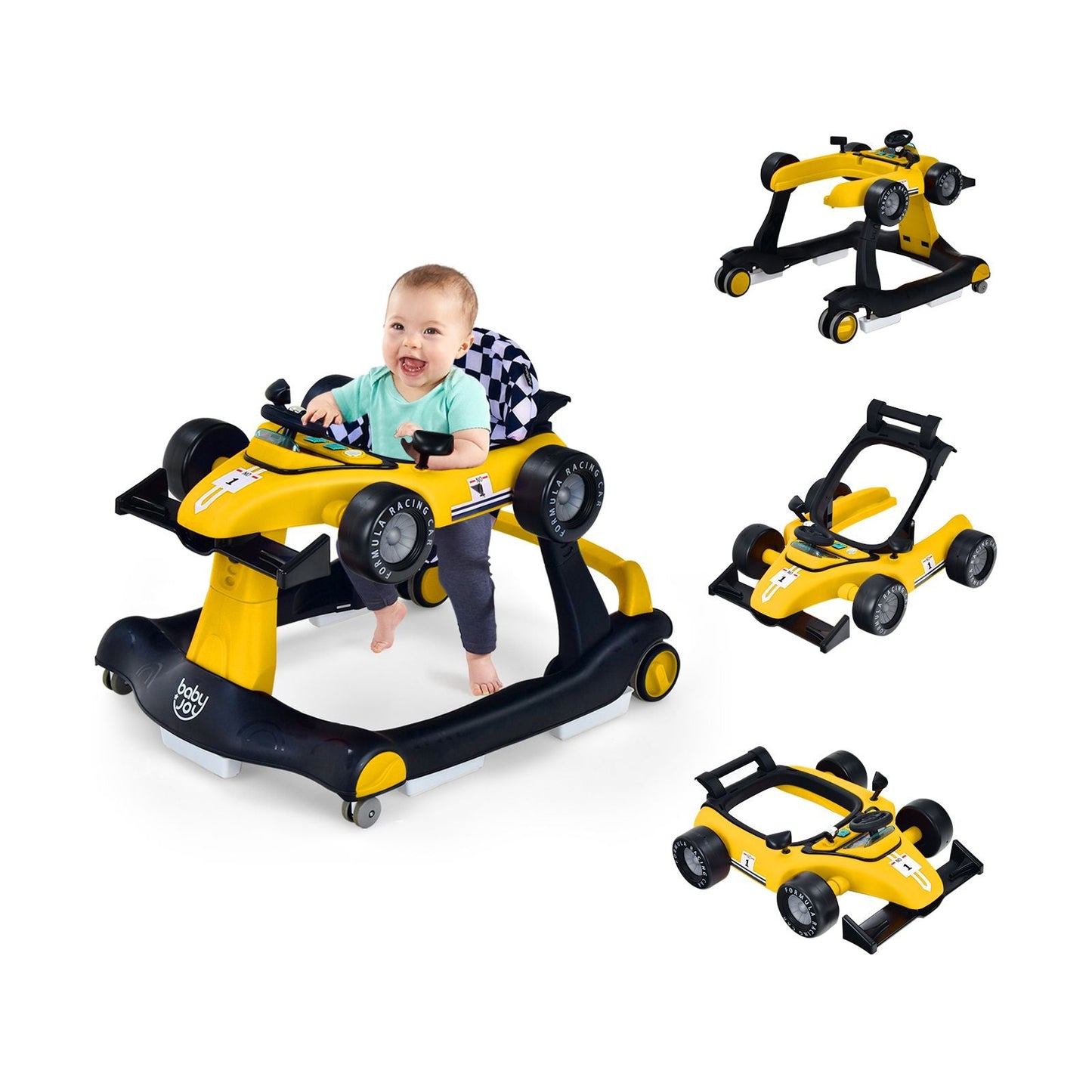 Versatile 4-In-1 Baby Push Walker