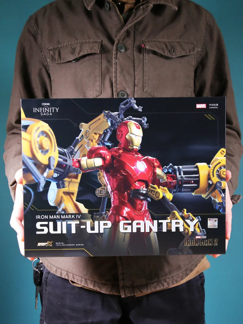 MK4 Iron Man Gantry Original 1/10 Tony Stark Model Action Figure Collectible Toy Gift for Kids