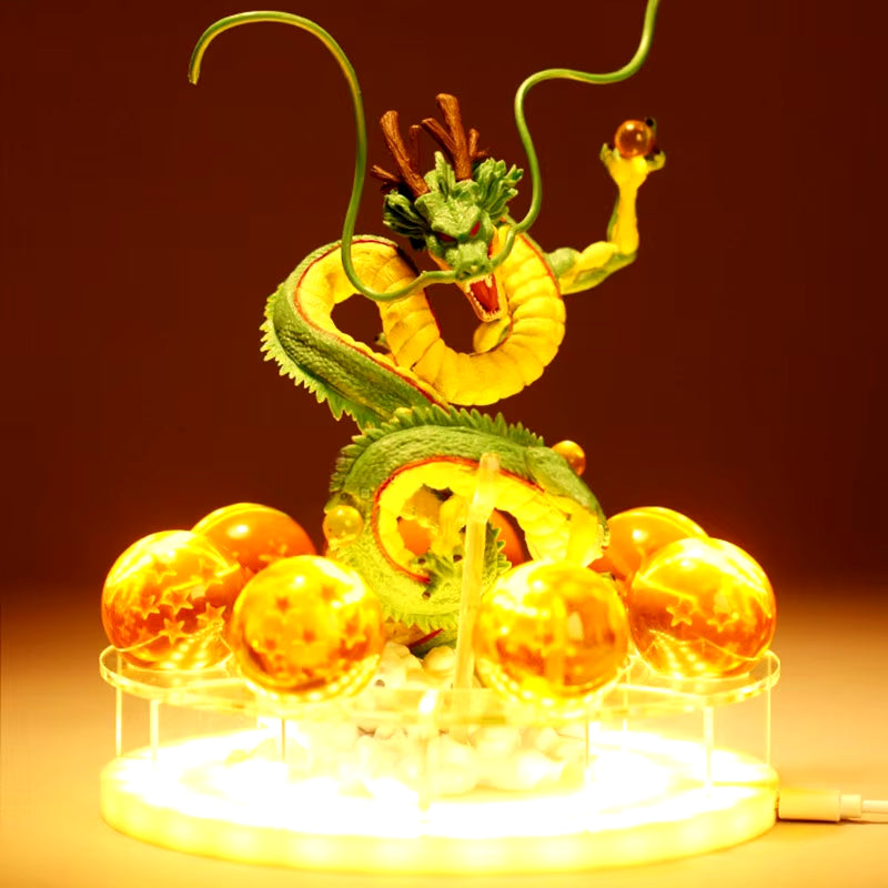 Z Shenron Lamp Super Saiyan Goku Action Figure Shenlong Model Light Base Collection Gift