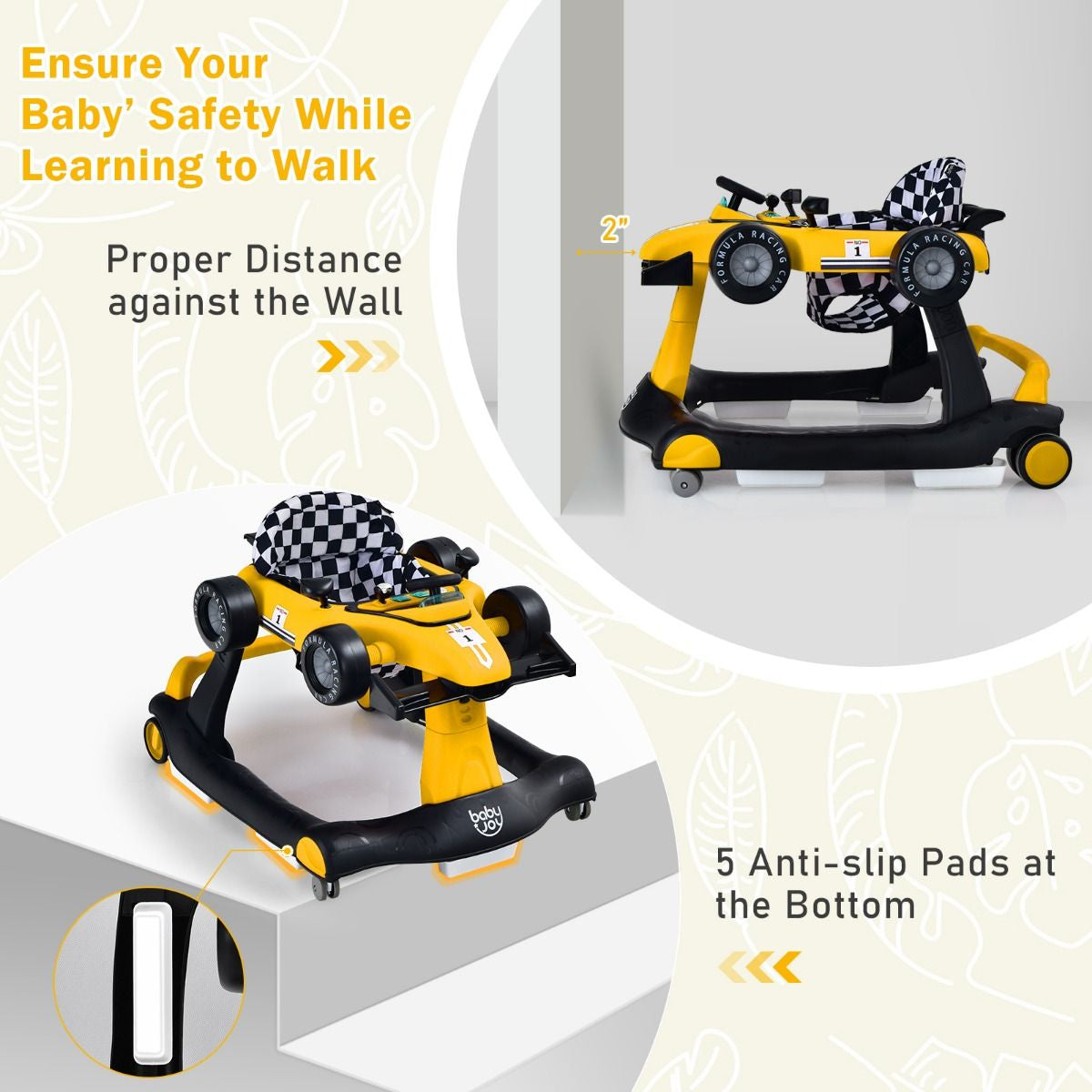 Versatile 4-In-1 Baby Push Walker