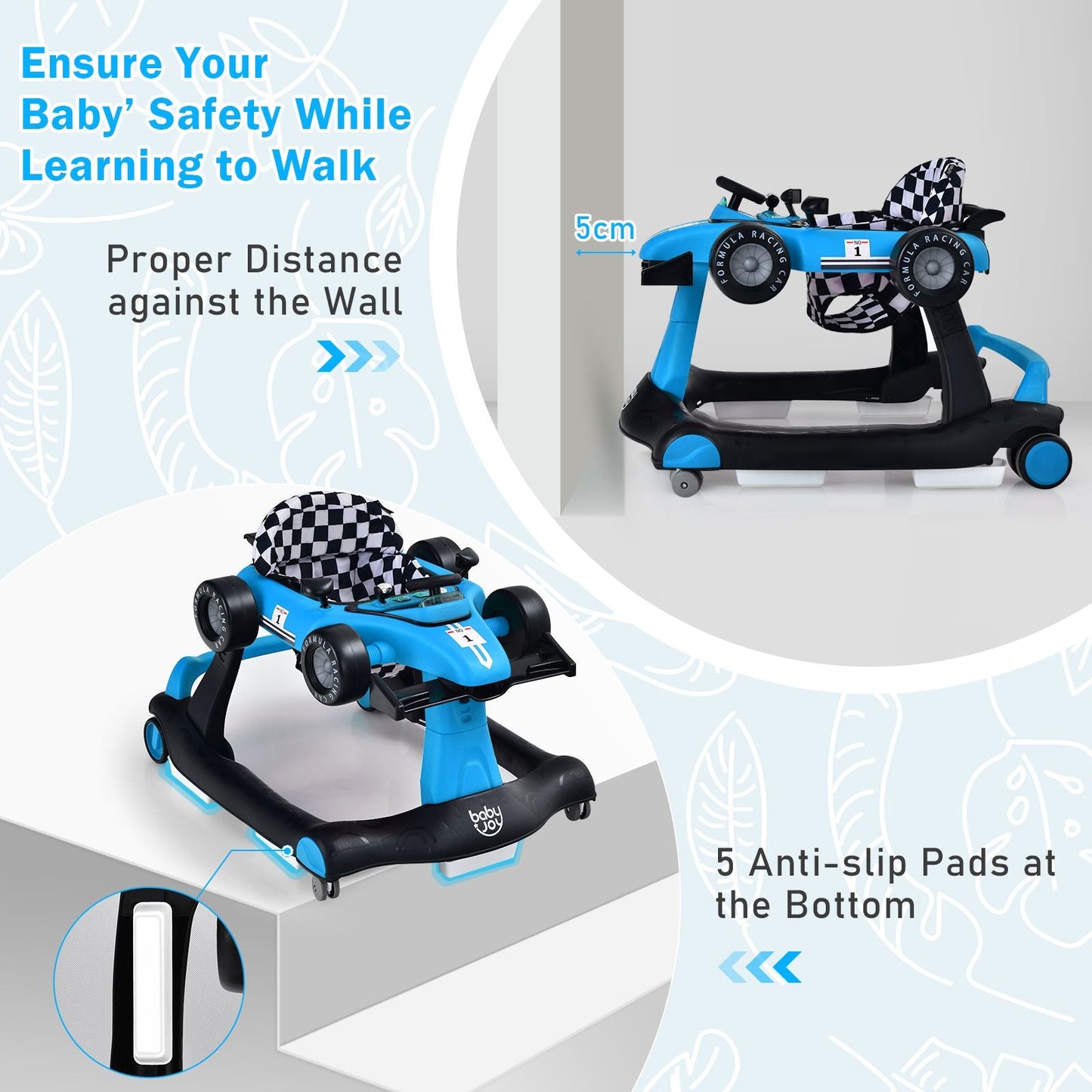 Versatile 4-In-1 Baby Push Walker