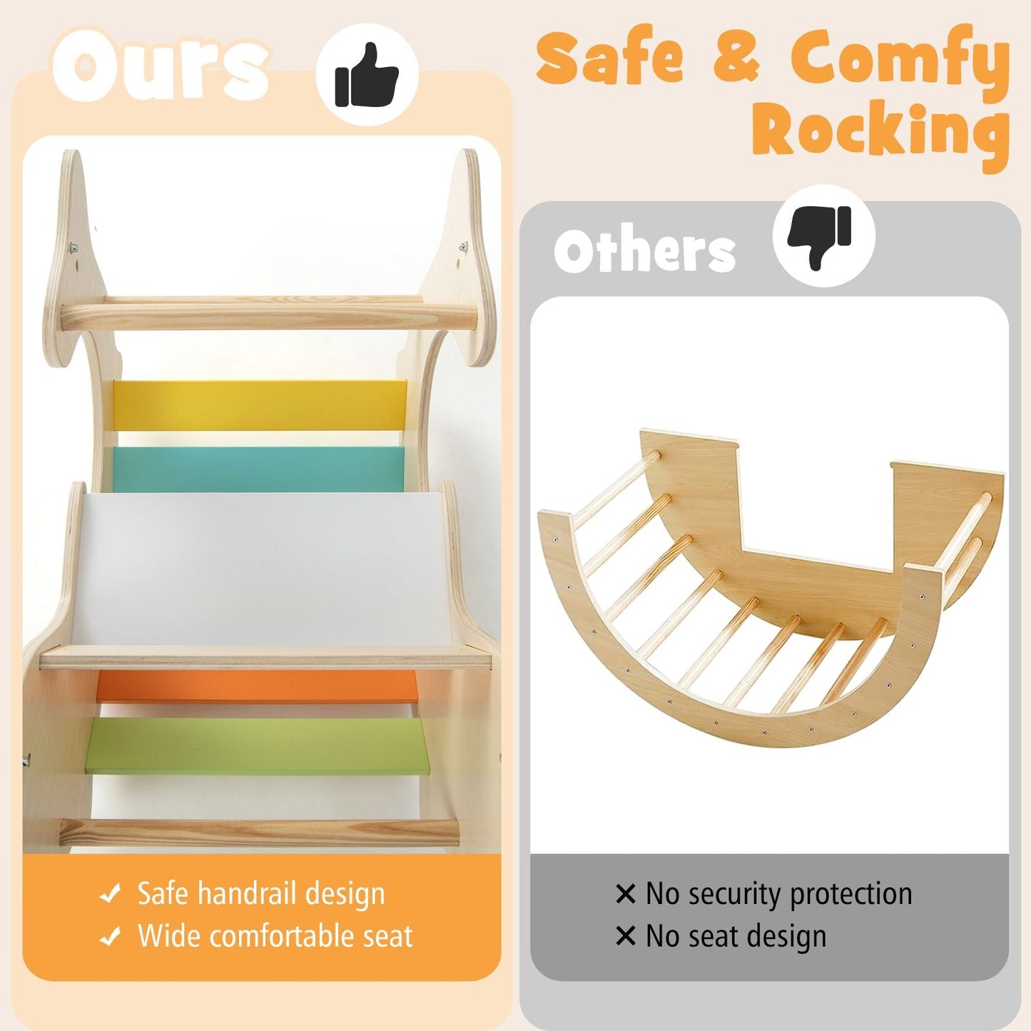 3-In-1 Climbing Toy Set for 3-14 Years Old Toddlers