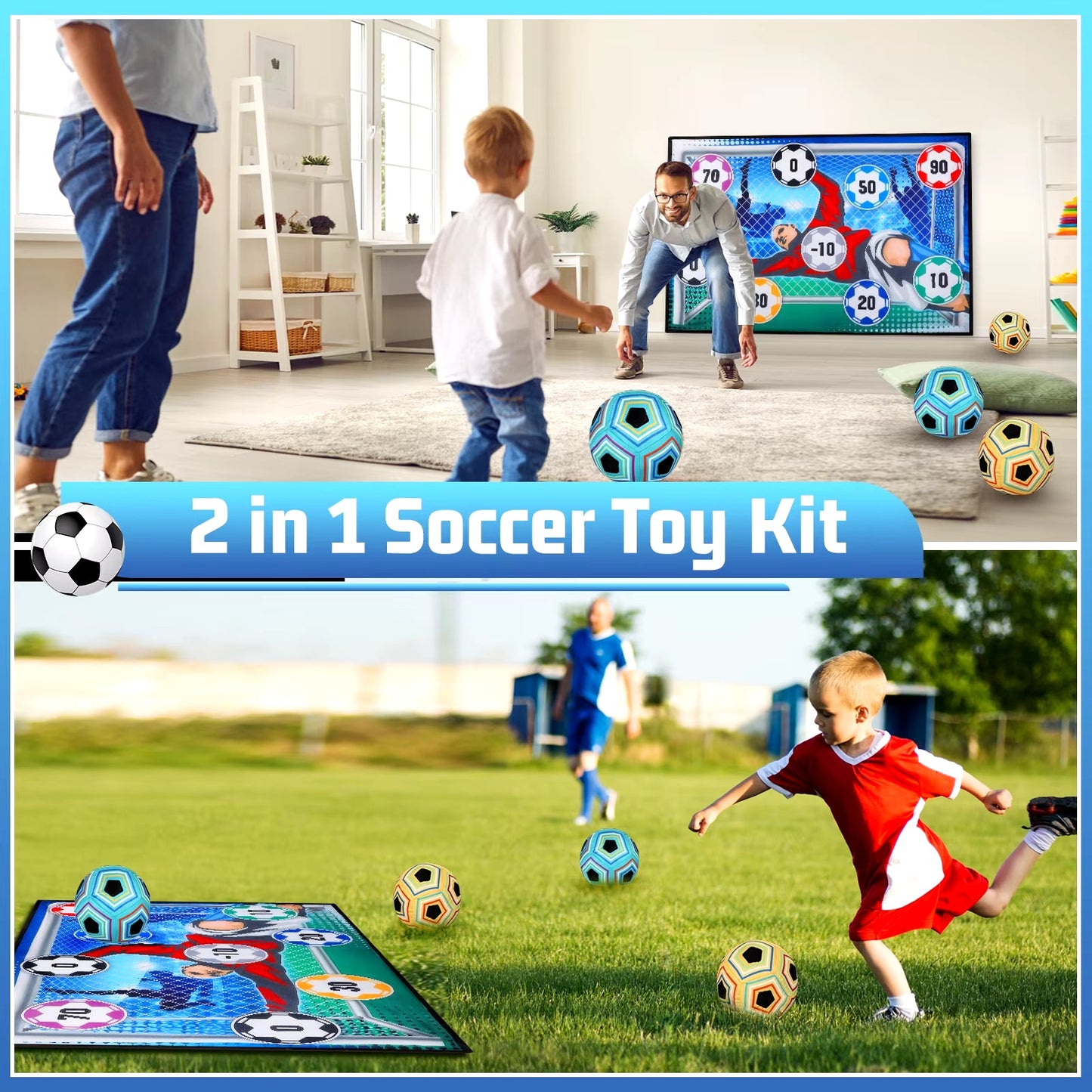 Ultimate Foldable Soccer Game Set for Kids 3-8