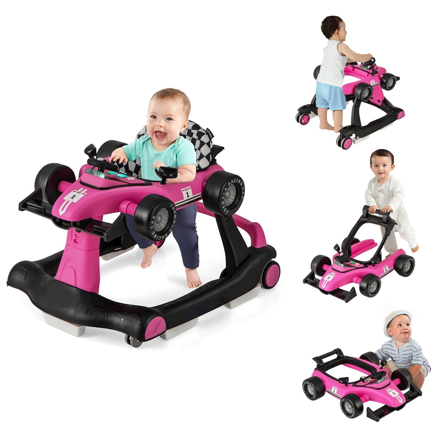 Versatile 4-In-1 Baby Push Walker