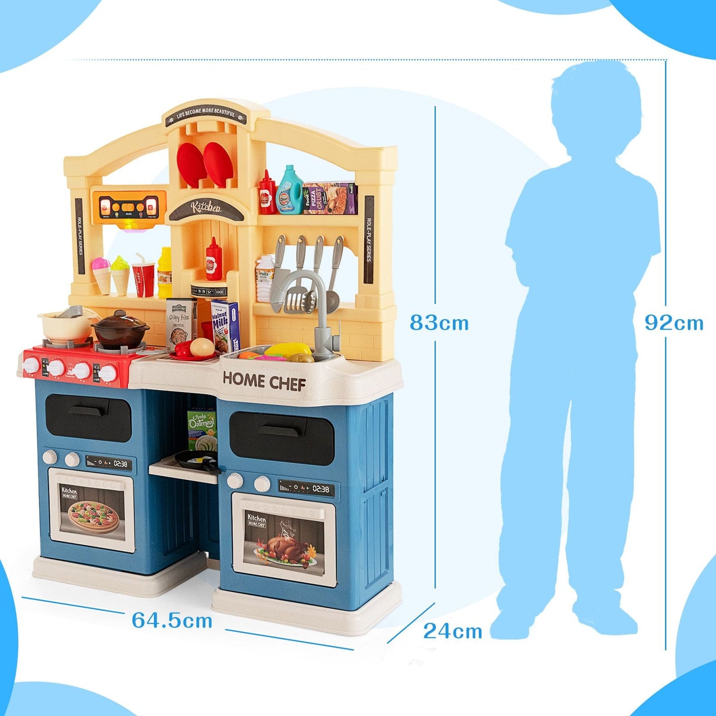 Ultimate 69-Piece Kids Kitchen Playset