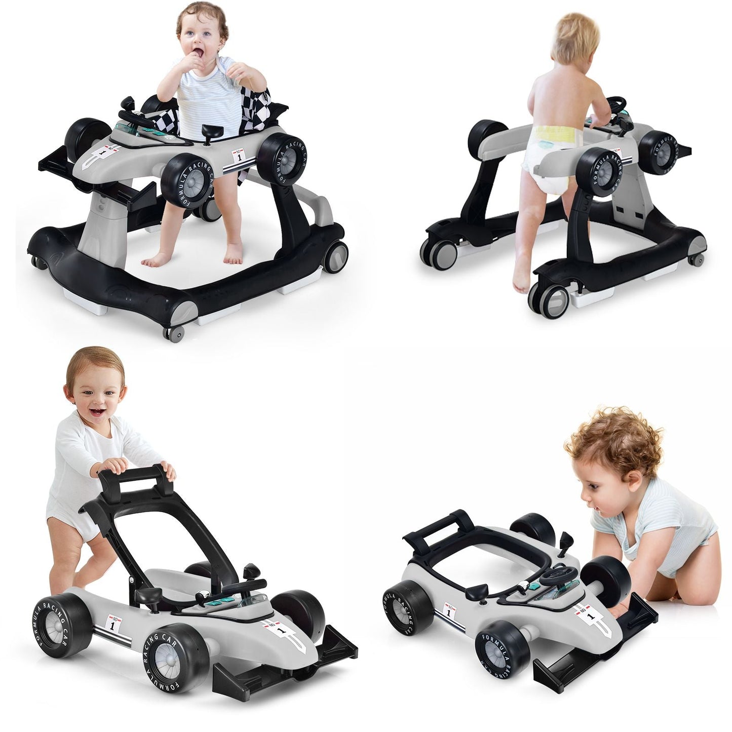 Versatile 4-In-1 Baby Push Walker