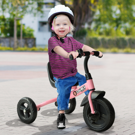 Pink Toddler Tricycle Ride-On for Kids 18 Months & Up