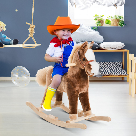 Plush Rocking Horse for Kids