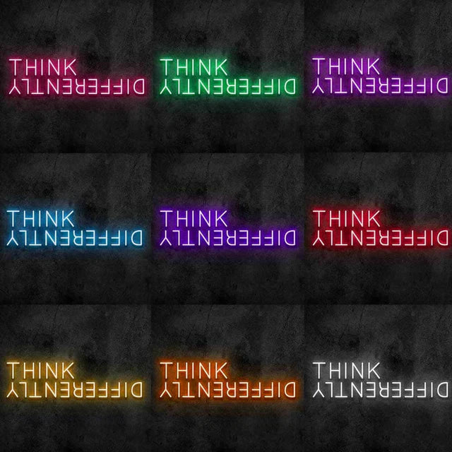Think Differently Neon Sign