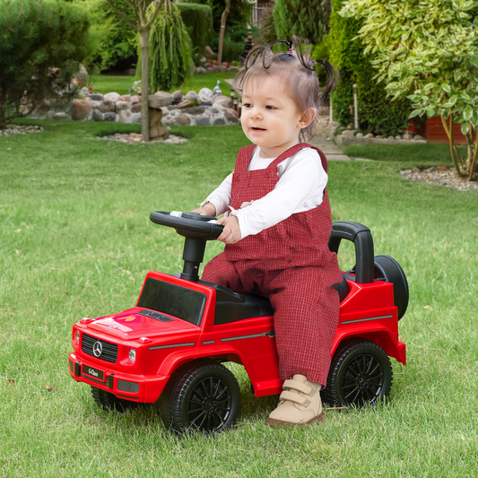 Benz G350 Kids Ride-On Sliding Car with Storage