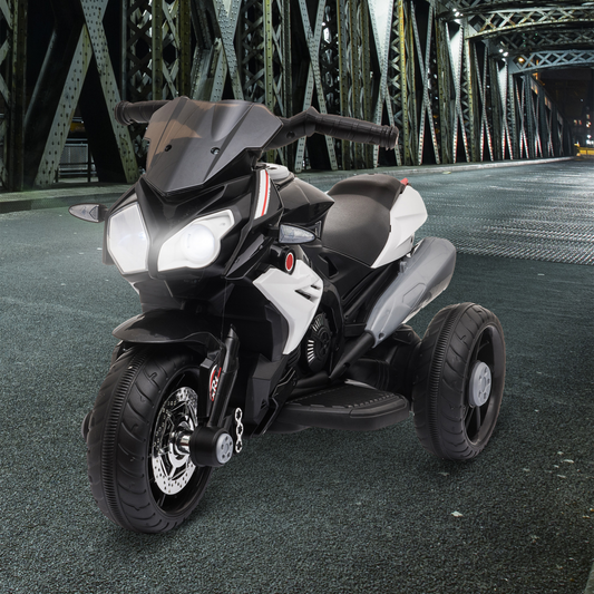 Electric Kids Motorcycle Ride-On with Music & Lights 6V