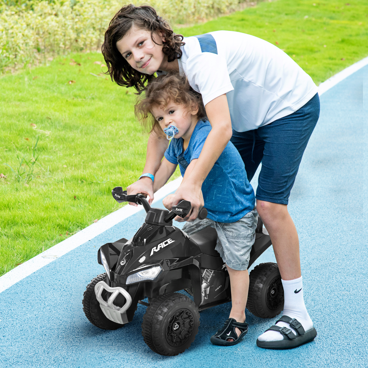 No Power Quad Toddler Ride on Car Foot-to-Floor Sliding