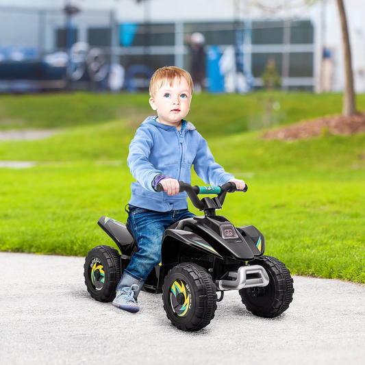 Rev Up Fun: 6V Electric Ride-On Car for Toddlers - Black Adventure Awaits!