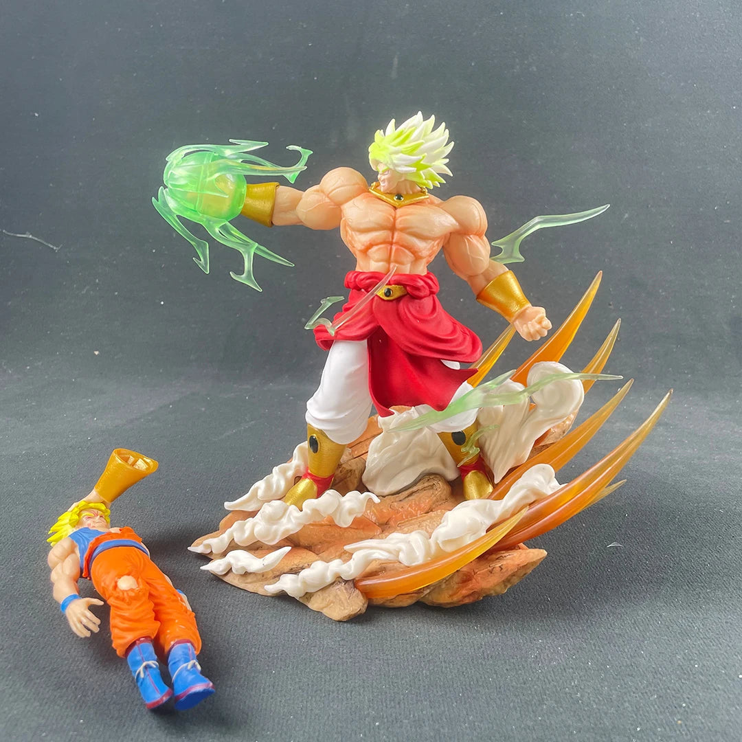 Epic Dragon Ball Broly vs Son Goku 20cm PVC Action Figure - Perfect Collectible Statue & Gift!