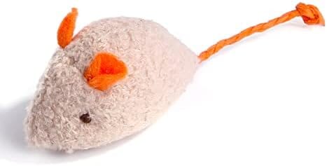 3 Pack Cat Toy Interactive Toy Plush Mouse Shaped Toy