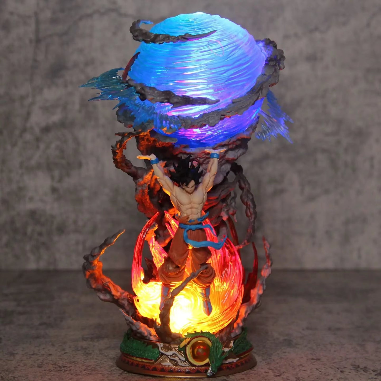25Cm Dragon Ball Anime Spirit Bomb Sou Goku Action Figure Super Saiya Collection Toy Gift