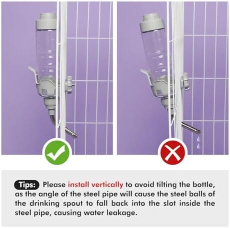 34oz Auto Feeding Crate Water Bottle for Pets