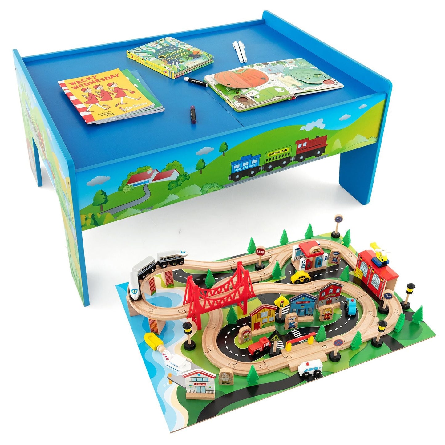 Ultimate 80-Piece Wooden Activity Playset