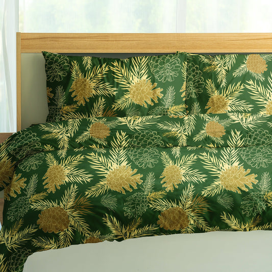 Pine Cone & Leaves Duvet Cover Set