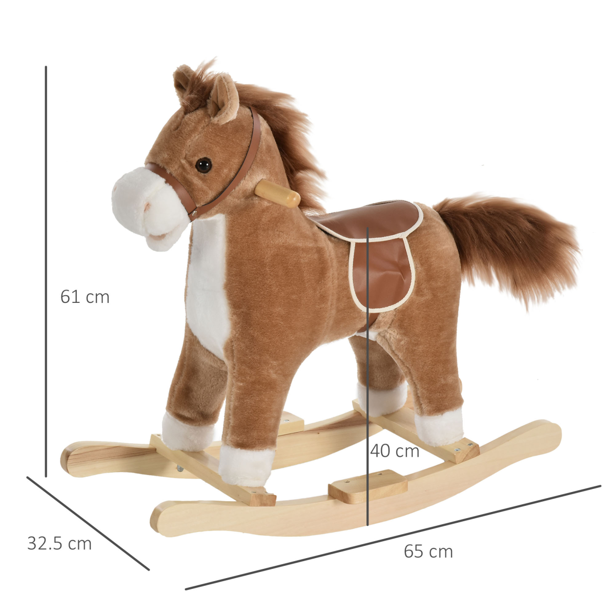 Deluxe Interactive Plush Rocking Horse Ages 18-36 Months