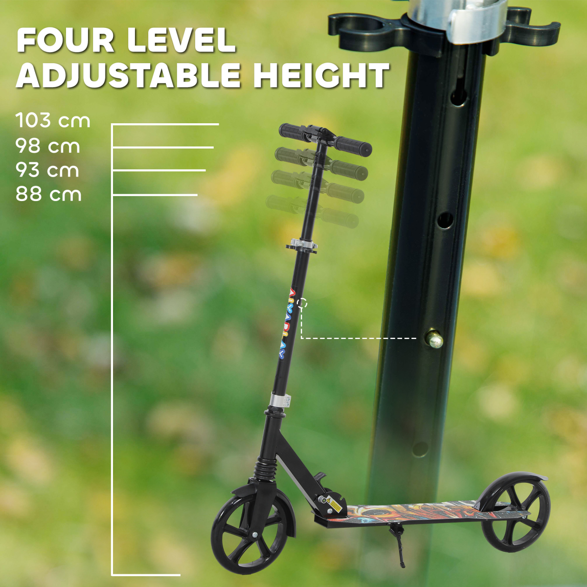 AIYAPLAY Foldable Kids Scooter Adjustable