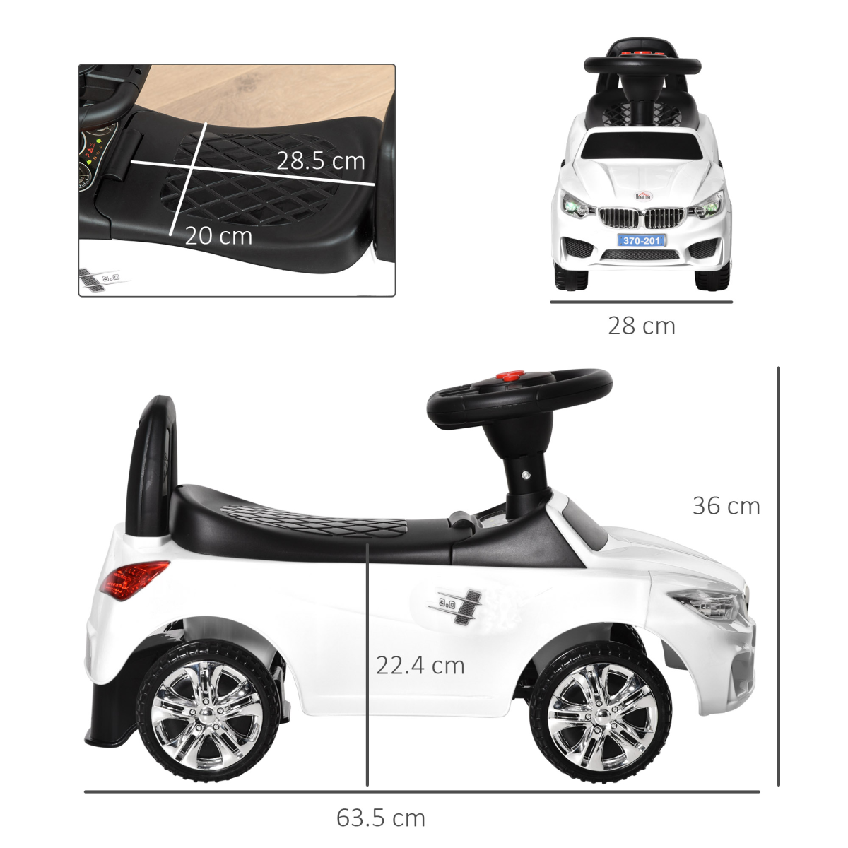 Realistic Red Ride-On Car for Toddlers - Safe & Fun Foot-to-Floor Slider