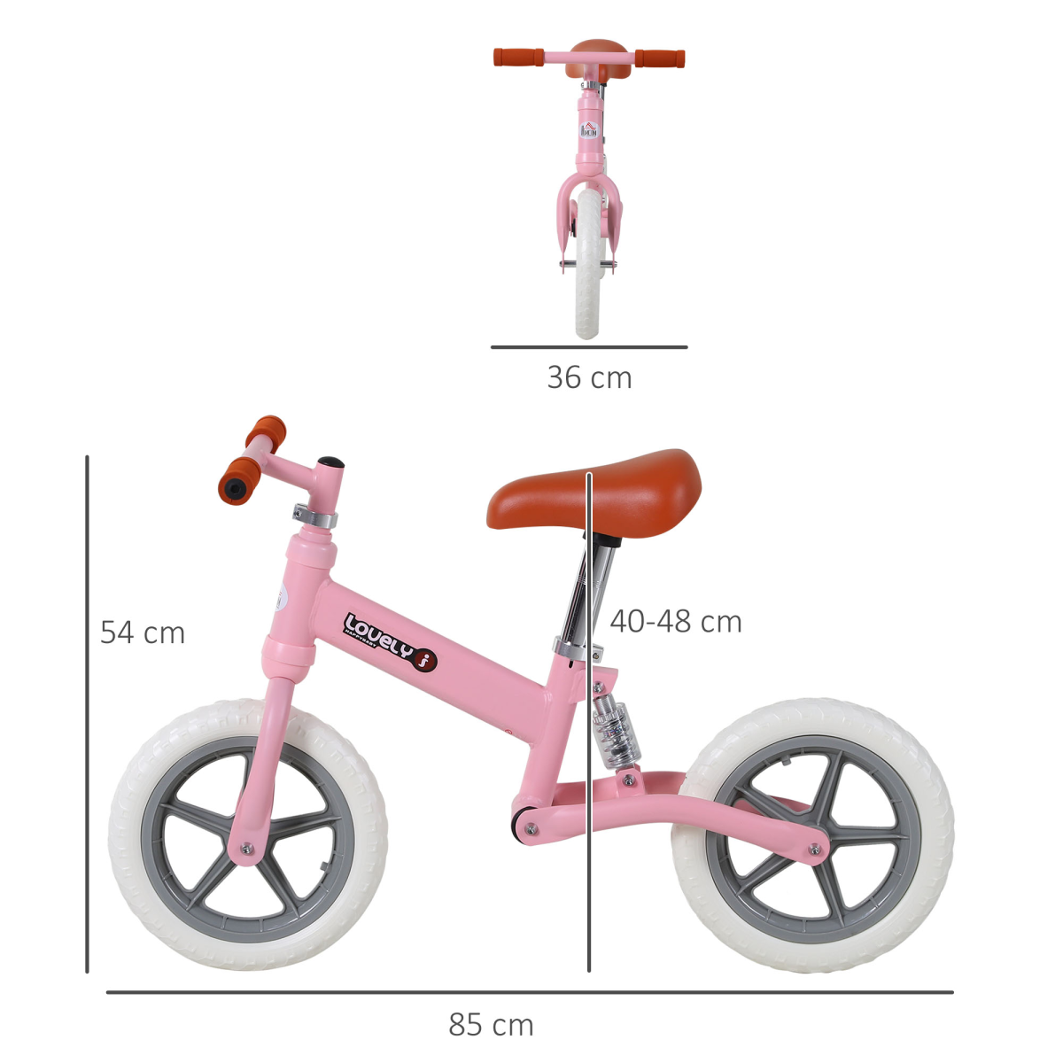 Colorful Kid Balance Bike Adjustable No-Pedal Bicycle for Ages 2-5