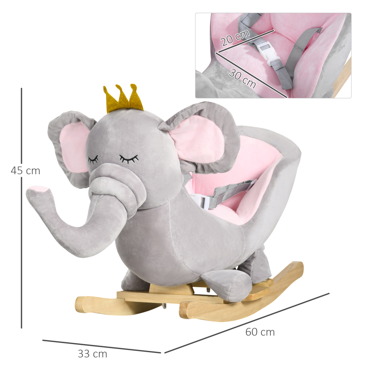 Elephant Rocking Chair for Little Adventurers