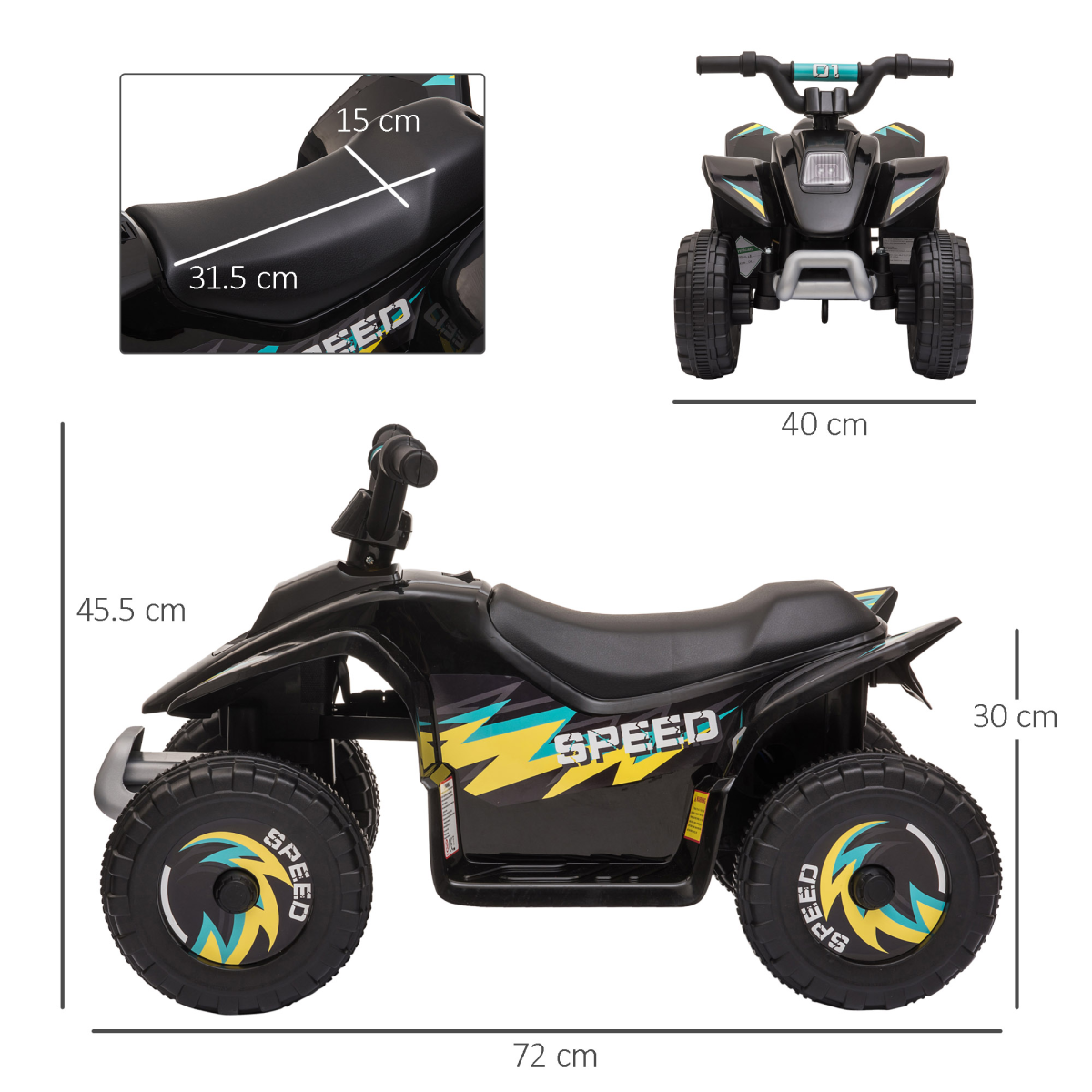 Rev Up Fun: 6V Electric Ride-On Car for Toddlers - Black Adventure Awaits!