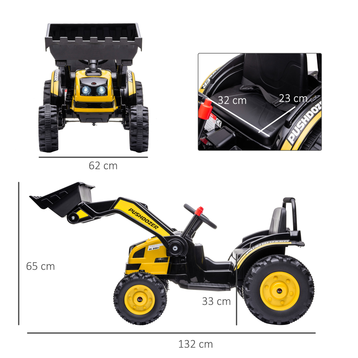 Electric Kids Digger Ride-On Excavator