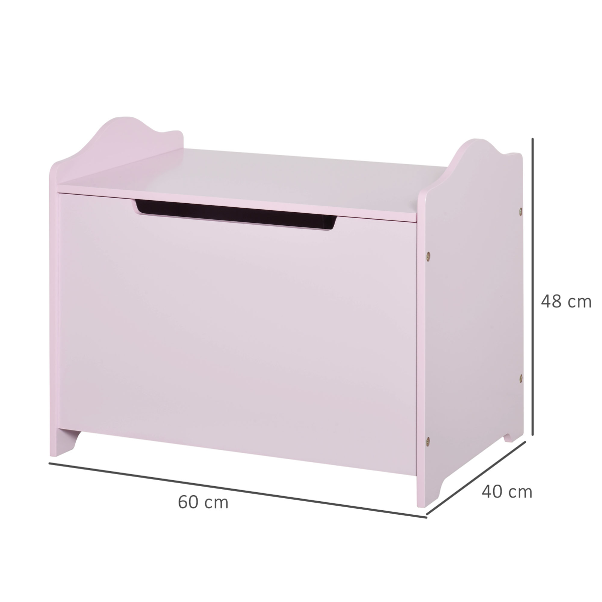 Kids Pink Toy Storage Box Organizer 40x60cm