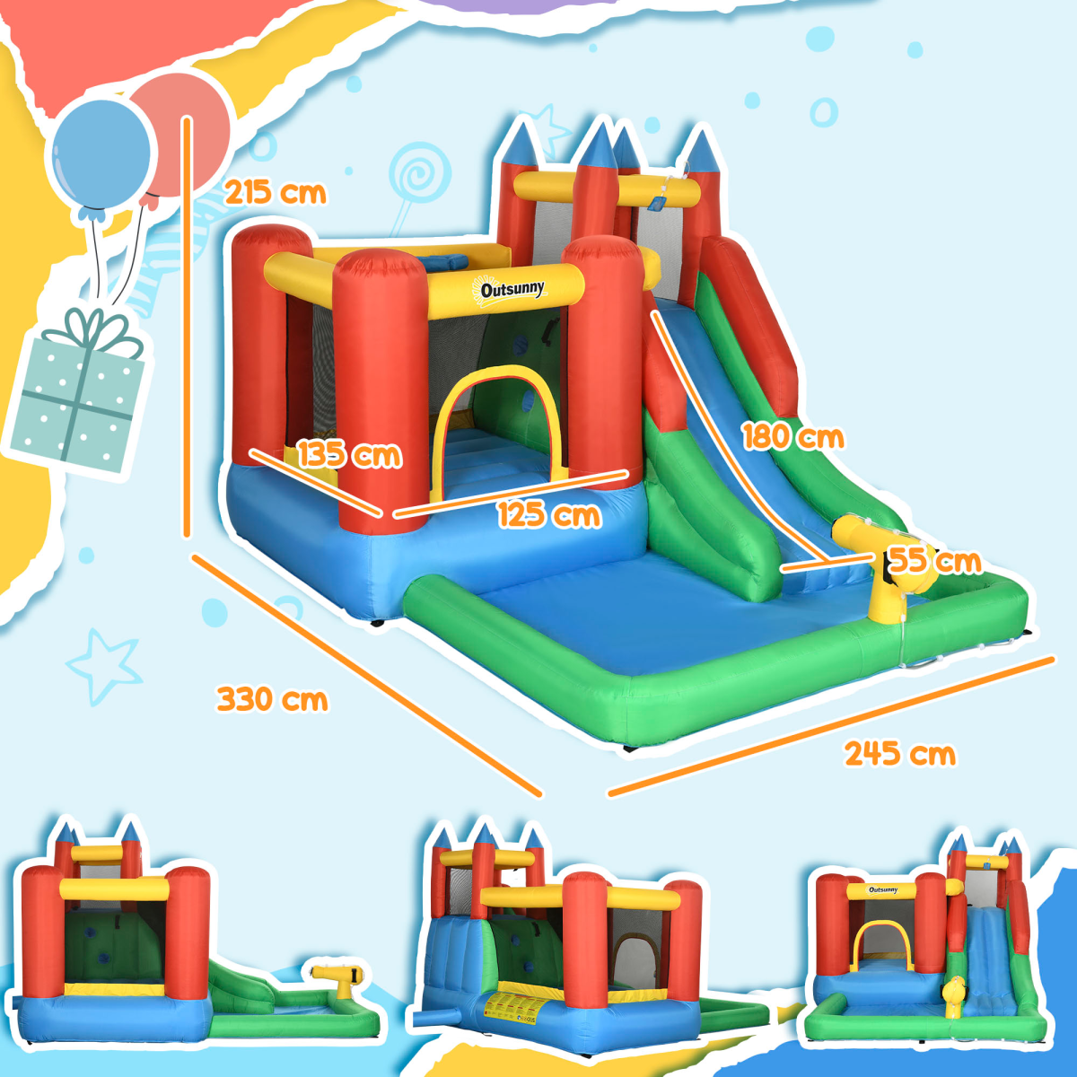 Ultimate Kids Bouncy Castle With Trampoline