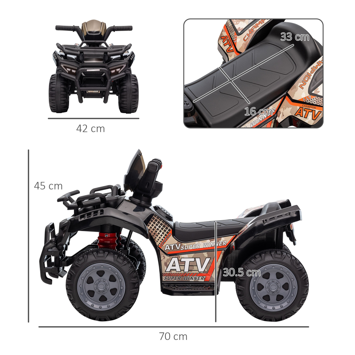 Voltage Kids Ride-On ATV: Music, Safety & Fun for Little Adventurers!