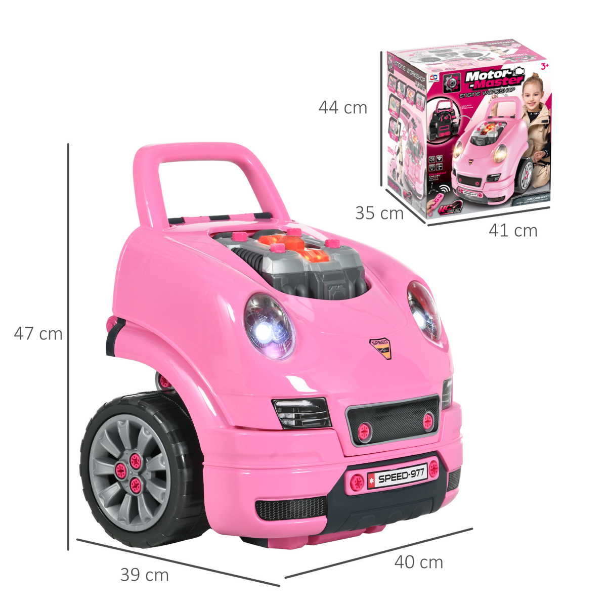 Vibrant Kids Truck Engine Toy Set for Ages 3-5