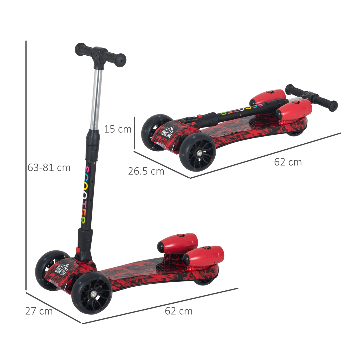 Ultimate Kids E-Scooter: Light & Music Features with Fun Water Mist Spray!