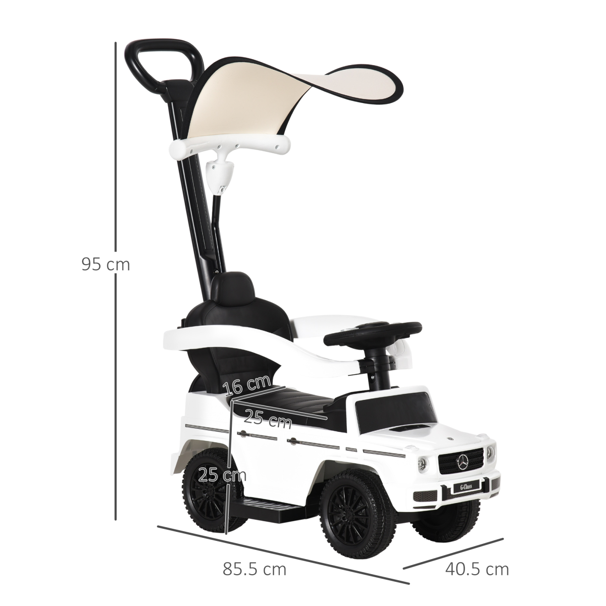 Mercedes Benz G350 Kids Ride-On Slider Stroller