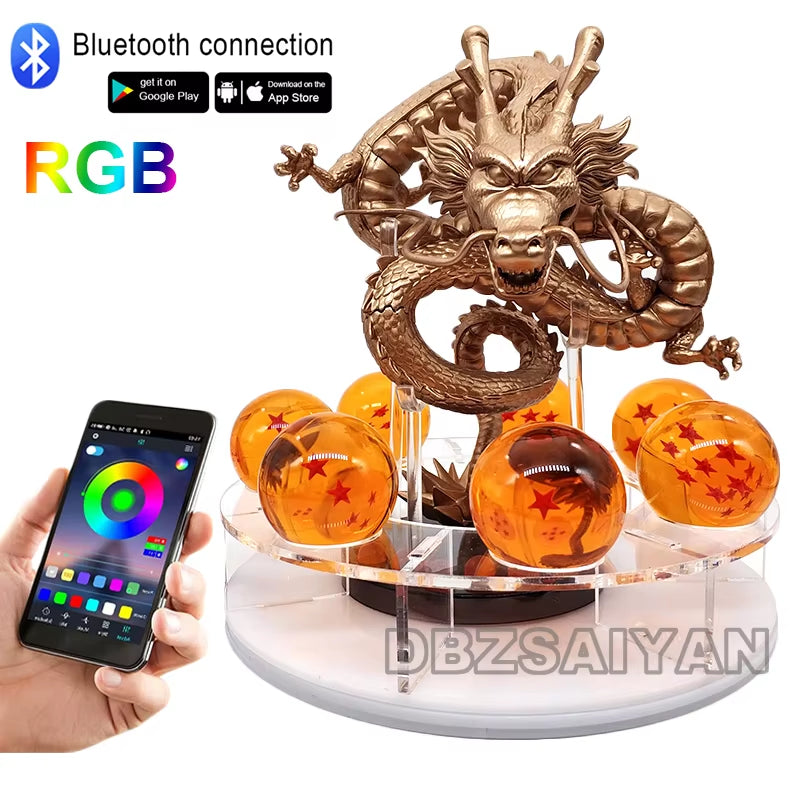 Z Shenron Lamp Super Saiyan Goku Action Figure Shenlong Model Light Base Collection Gift