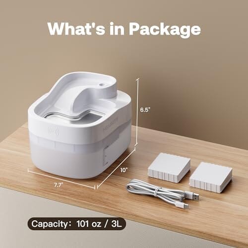 3L/101oz Wireless Pet Fountain