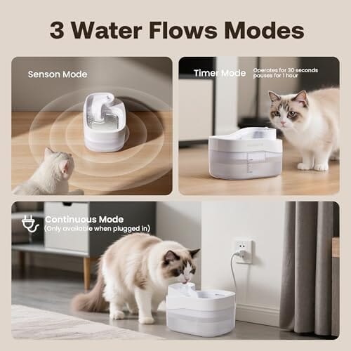 3L/101oz Wireless Pet Fountain