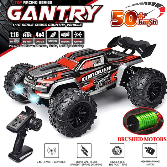 SCY 16102 1:16 High-Speed 4WD RC Monster Truck with LED Lights - Perfect for Kids and Thrilling Drift Action!