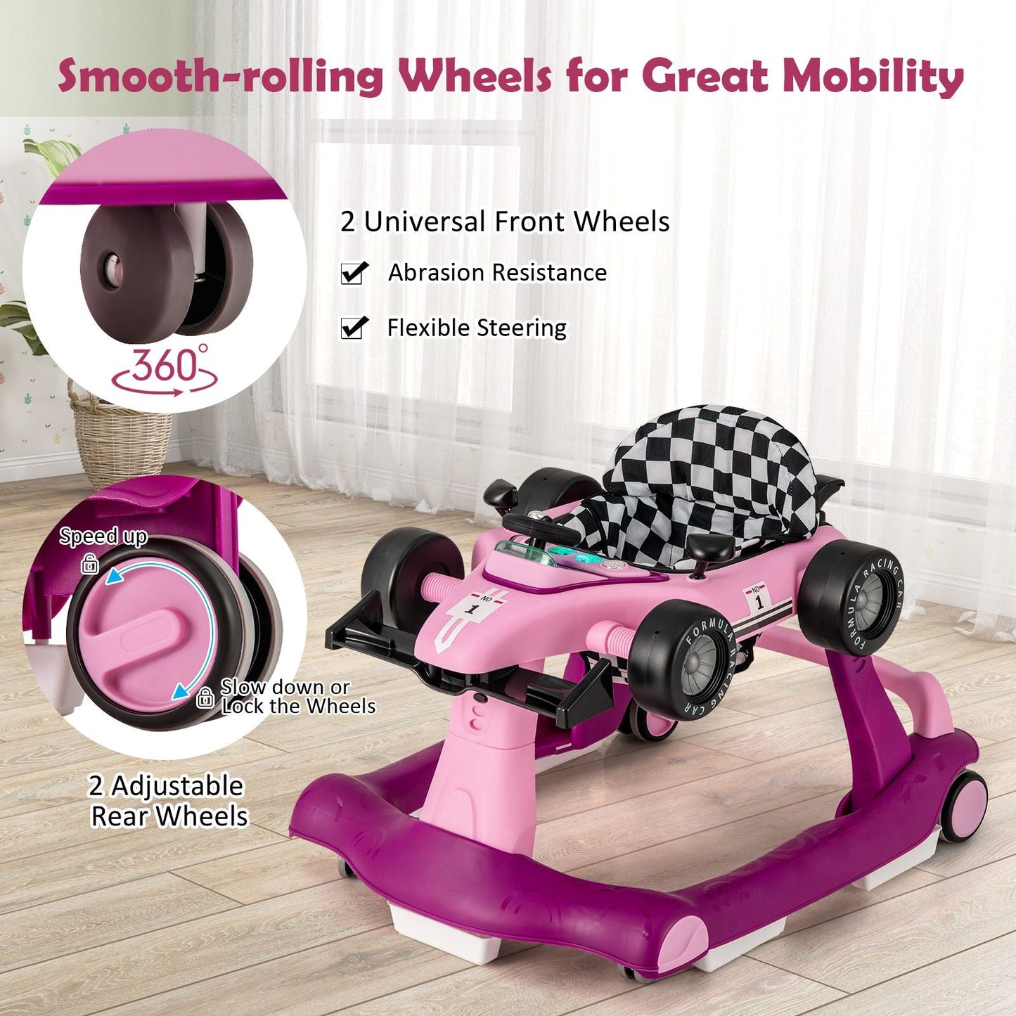 Versatile 4-In-1 Baby Push Walker